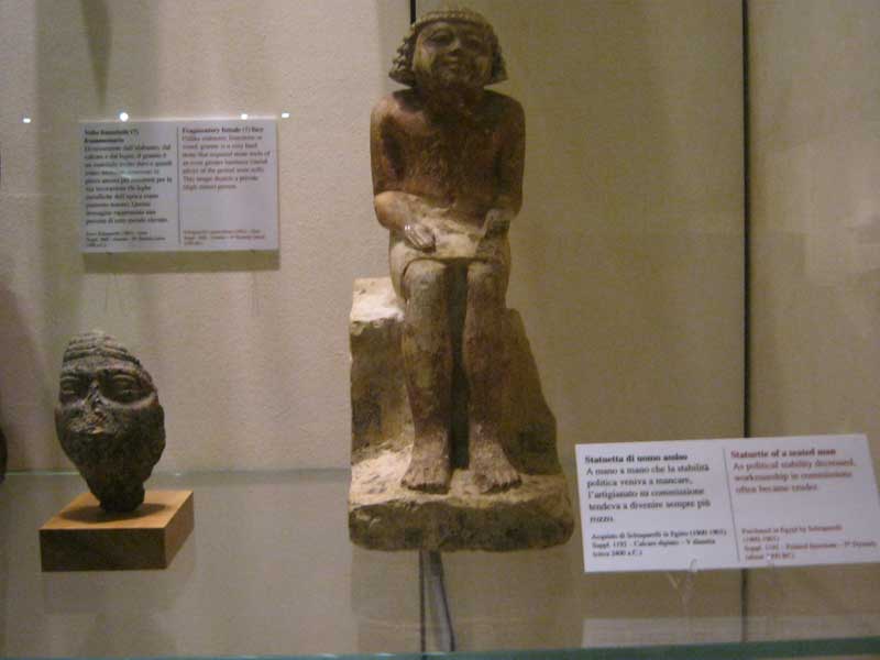 آثار موجود در موزه مصر باستان در تورین ایتالیا