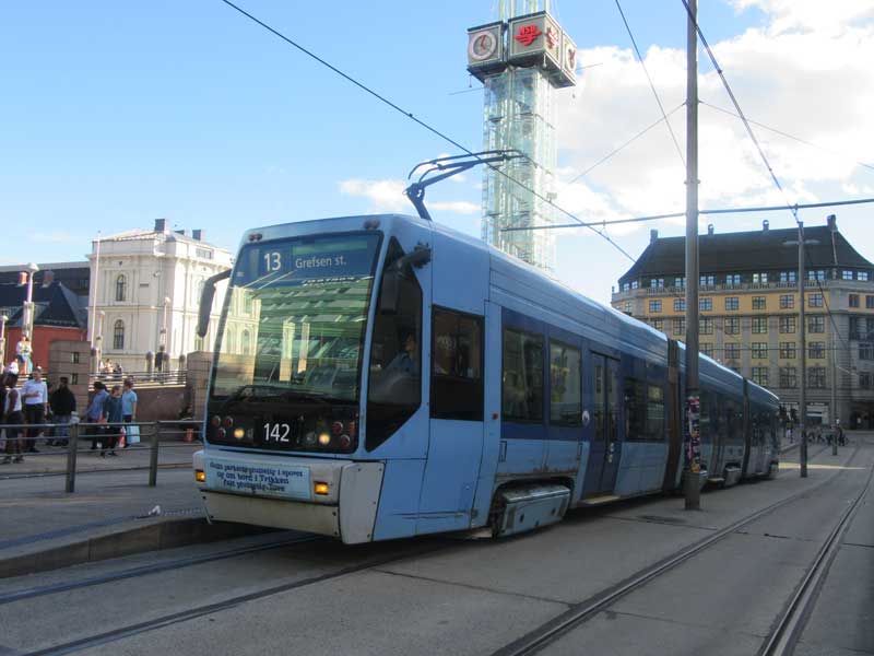 Tram در اسلو پایتخت نروژ